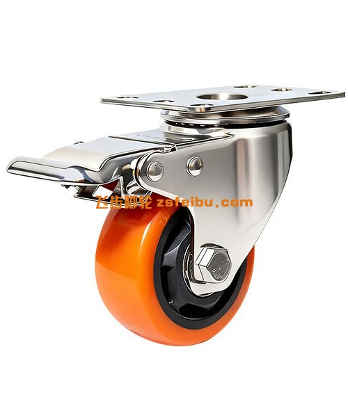 中型304不锈钢脚轮